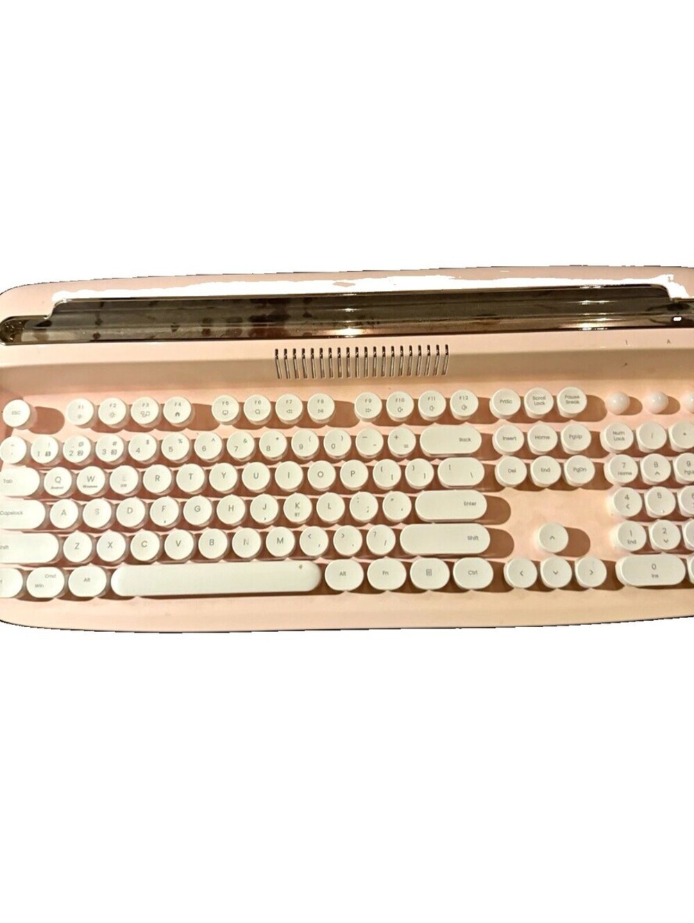 Actto Yunzii B503 Pink Retro Bluetooth Wireless Keyboard Typewriter Style